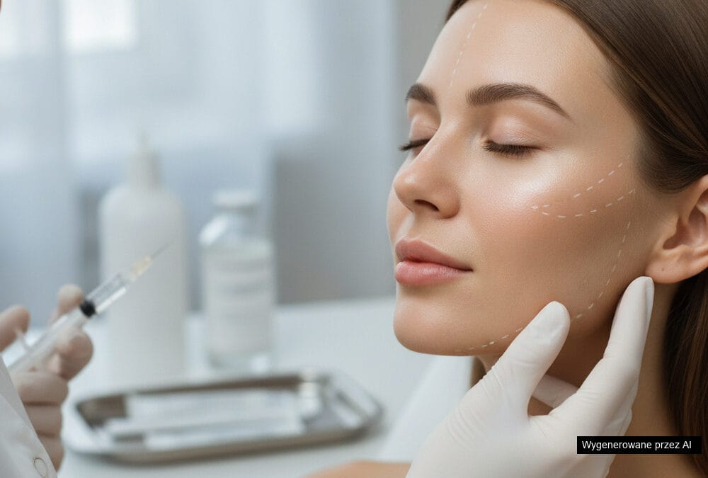 Zabieg z kwasem hialuronowym w okolicy policzków dla poprawy nawilżenia i jędrności skóry